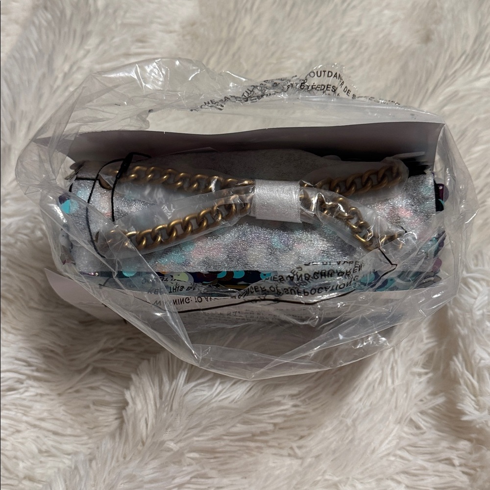 Kurt GeigerLondon Mini Brixton Sequin Crossbody Chain Strap Bag NWT - Picture 7 of 8